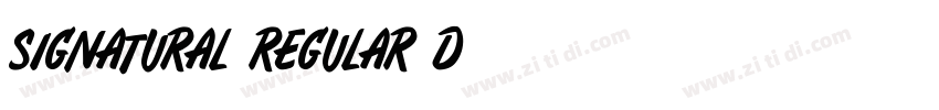 Signatural Regular D字体转换